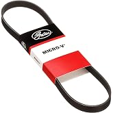 Gates K050340 Micro V Serpentine Drive Belt | Replaces 5K340 133228 3028501 3037425 3805315 JK5-344 JK5-345 JK5-346 96144932 MD338513 MD345395 MD366357 K050340HD.