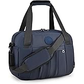 Nixjoro 40x30x15cm Personal Item Bag Valentines Day Gifts for Travel Airline Approved Duffle Bag 16x12x6 inch Carry on Duffel Bag with Wet Pocket Lightweight Weekender Gym Bag,Navy Blue