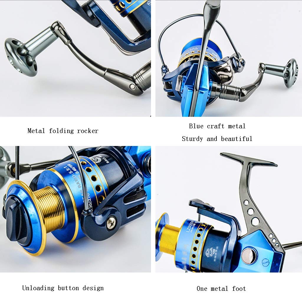 サイズ 1ボールベアリング左右メタル交換軽量海 ボート釣りホイール スピニングフィッシングリール12 さいず B07q37l16b 4 9 1 12 1bb 6000 4 9 1 12 1bb 6000 スピニングリール お得 Blueparadise Chania Com