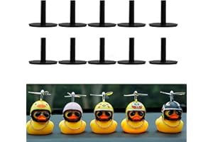 ZLMC 10 Packs Rubber Duck Holder for Jeep Dash Rubber Duck Holder for Dispaly Jeep,Gift for Jeep Lover,Black（Excluding Rubber Duck）