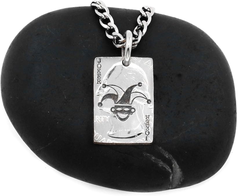 Amazon NameCoins Joker Or Jester Clown Playing Card Necklace Hand 