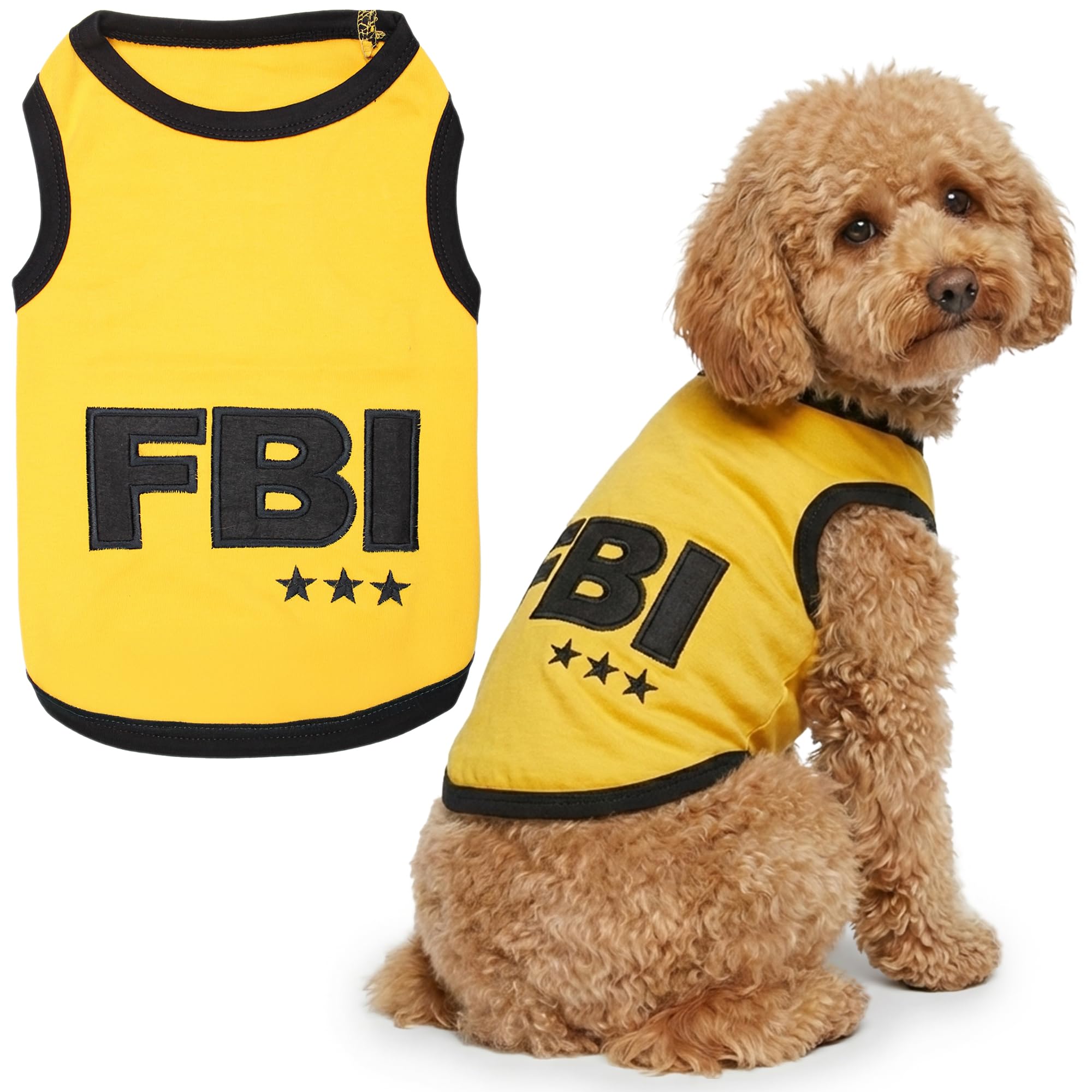 Parisian Pet FBI Dog T-Shirt, Large