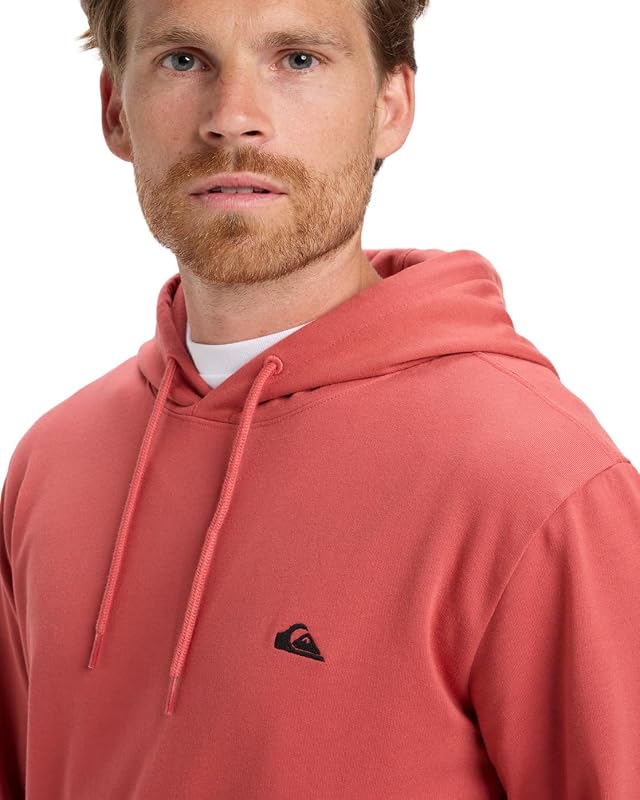 Men Basic Hoodie Young Men Mineral Red M M