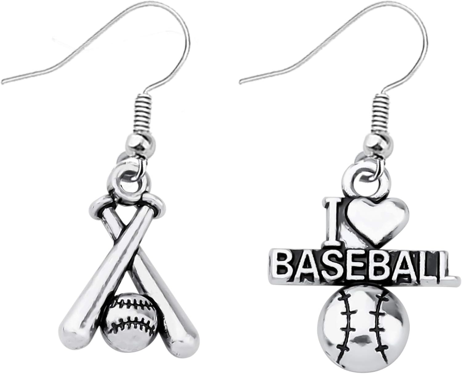 FUSTMW Baseball Earrings Baseball Bat Accessories Jewelry