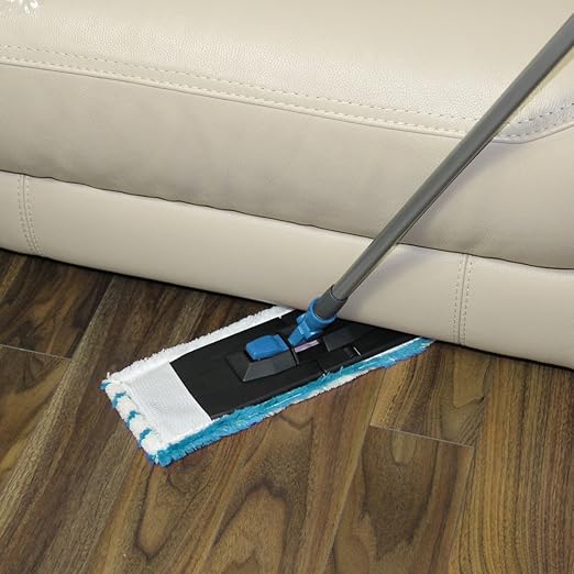 Wood Floor Cleaner Sweeper Indoor Broom Microfibre Mop Dustpan
