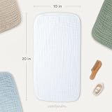 Comfy Cubs Muslin Burp Cloths 50x25 cm Pack of 10 6-Layer 100% Cotton view 3