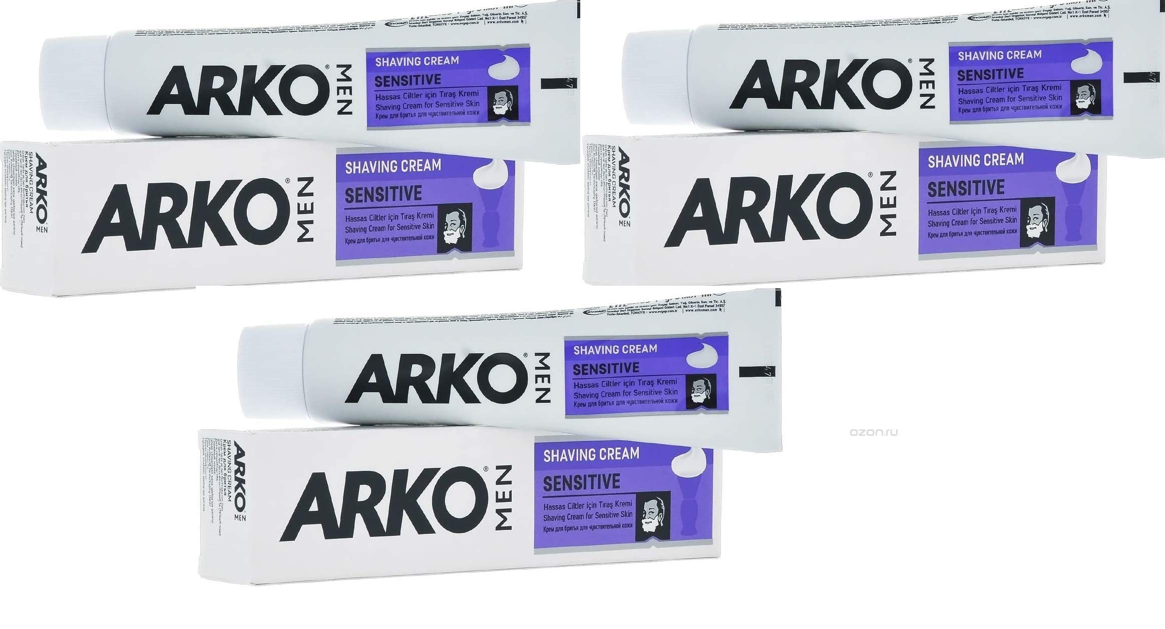 Arko Extra Sensitive Shaving Cream Pack of 3