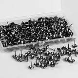 Yibaijia 320Pcs Antique Upholstery Tack Nails 11x17 mm Black DIY Decor view 3