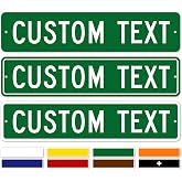 Custom Street Sign, Road and Address Sign, 8 Colors, Reflective Option, Mounting 4x18 Inch, Thick Rust-Free AlumaBond, USA Made by My Sign Center, (Classic)