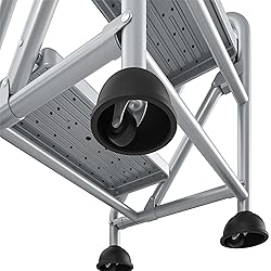 Cosco 2-Step Rolling Step Ladder, Grey