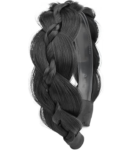 Amazon.com : STHEJFB Wide Fishtail Braid Braided Headband  display picture 3