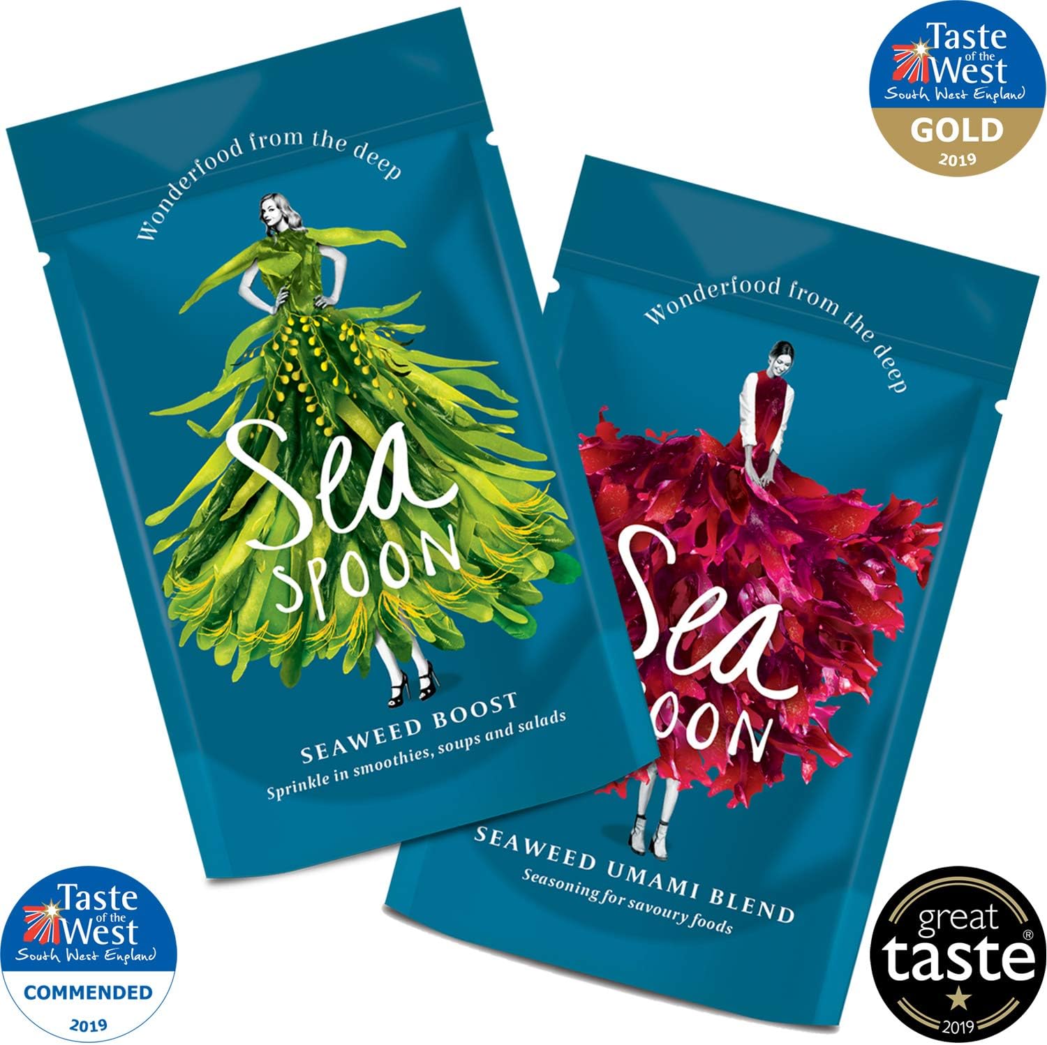 Seaspoon Seaweed Seasoning - BoostMe Box - Boost and Umami Blend - Gluten & Dairy Free Healthy Alternative to Salt