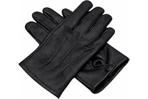 Leather Dress Gloves For Men, Soft Comfortable Gloves for Formal & Casual Use