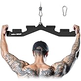MOST GRIP LAT Pull Down Bar with 6 Ergonomic Handles, Neutral Grip LAT Pulldown Attachments for Whole Back Training, Wide Gri