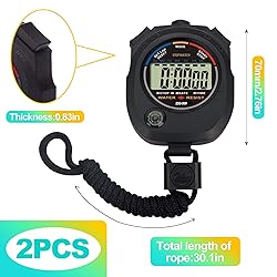 KornaDoz 2 Pack Digital Stopwatch Timer: Large
