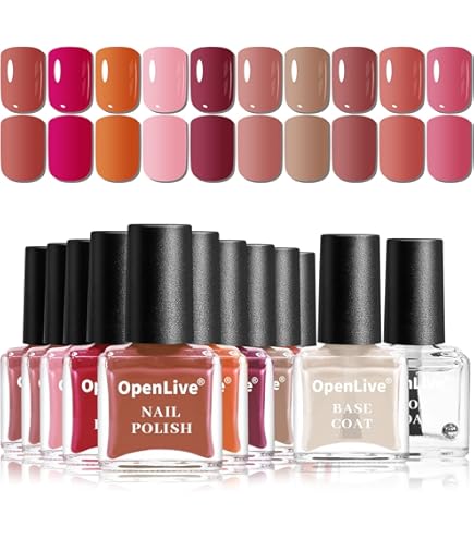 Amazon.com : Nicole Miller Mini Nail Polish Set – Glossy, Vibrant