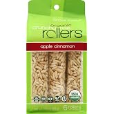 CRUNCHY ROLLERS Organic Apple Cinnamon Rice Rollers 6 Count, 2.6 OZ