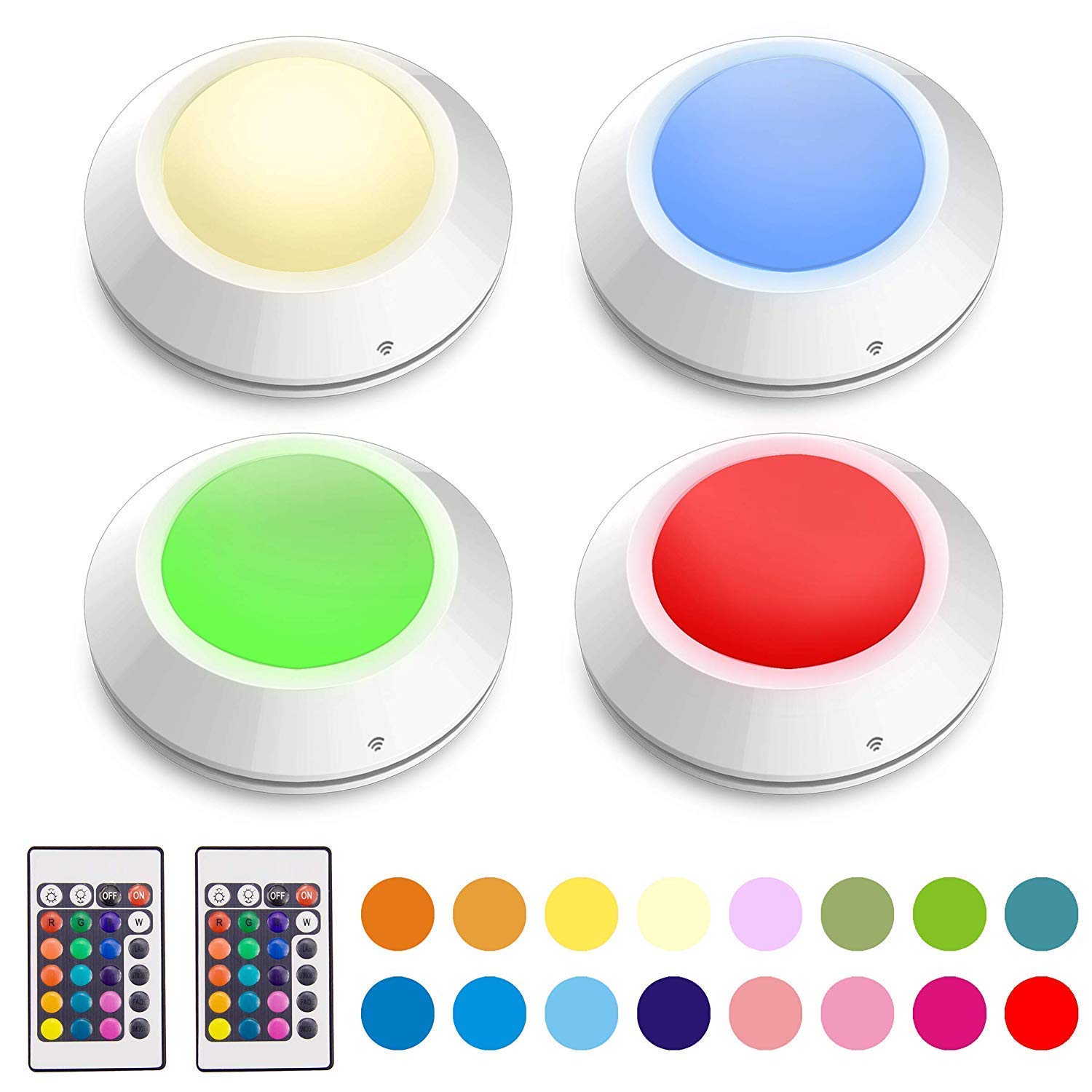 HONWELL Schrankbeleuchtung LED unterbauleuchte Nachtlicht 6 Stück