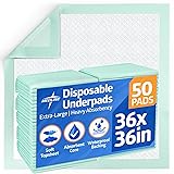 Medline Bed Pads Disposable Adult, Heavy Duty Chux