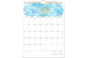MAAIBOK Calendar 2024-2025 - Wall Calendar 2024-2025 from July 2024 - December 2025, 8.5" x 11", Twin-Wire Binding, Large Blocks with Julian Dates Perfect for Planning and Organizing for Home or Office