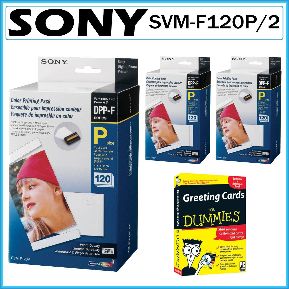 Sony SVMF120P/2 Photo Printer Pack Kit Of 3 Amazon.co.uk Office Products