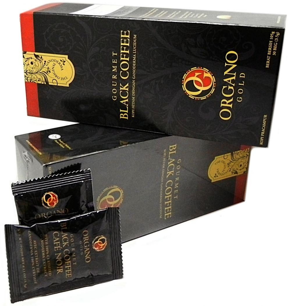 7 Boxes Organo Gold Gourmet Cafe Noir, Black Coffee 100