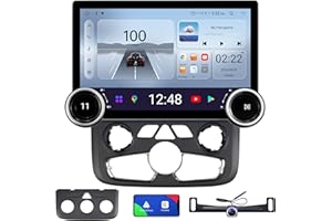 AINAVI 11.5 inch Touchscreen Car Stereo Radio for Dodge Ram 1500 2500 3500 2013-2018(Manual & Auto AC) Replacement Dash Kit w/Wired Wireless CarPlay Android Auto GPS Navigation (Double Knobs)