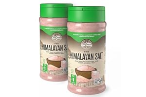 Ava Farms Himalayan Pink Salt - Fine – 16 oz. Bottle – 2 Pack - Gluten-Free, Non-GMO, Vegan, Raw, Kosher, Mineral Rich