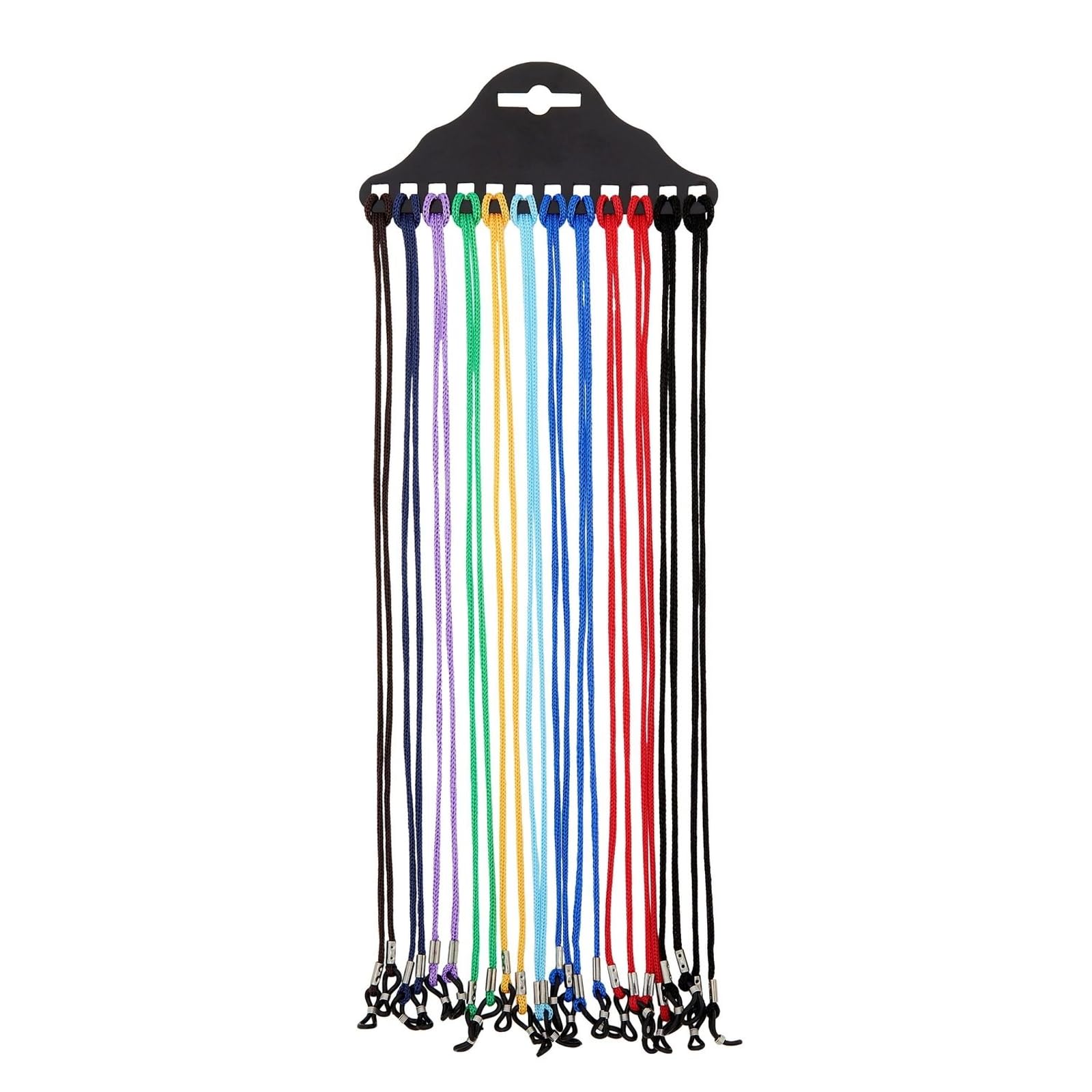 Photo 1 of Juvale Eyeglasses Strap - 12 Pack 24.4 In Multicolor Nylon Cords - Secure Eyeglass Holder Chain - Strings for Glasses for Sunglasses & Readers