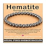 AD Beads Handmade Gemstone Stretch Elastic Bracelet