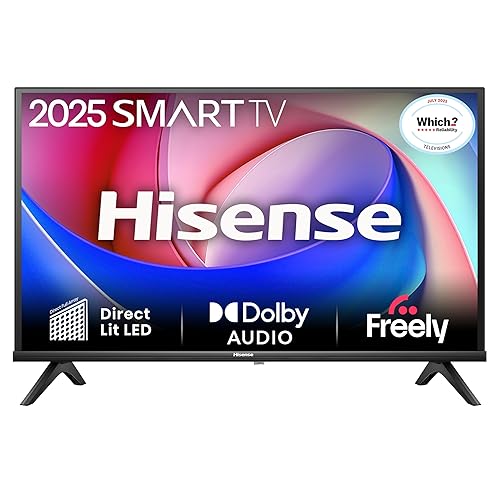 Hisense 40" 40E4QTUK FHD LED TV with Freely - Direct Lit LED, Dolby Audio, Natural Colour Enhancer, Games Mode, Sports Mode with Freely, Disney +, YouTube, Netflix