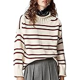 Yimoon Womens Rollneck Sweater Oversized Cotton Sweater 2026 | Long Sleeve, Chunky &amp; Warm, Cable Knit Sweater, Casual Knitwear, Fall Winter
