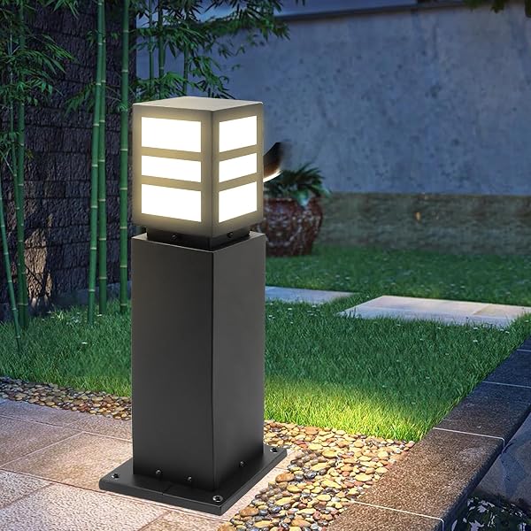 LANDSCAPE PATH LIGHTS 24″ IP65 WATERPROOF BOLLARD LIGHTS,...