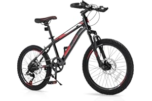 CamPingSurvivals 20/24/26 Inch Mountain Bike for Men/Women, Adult Bicycle with Professional 7 or 21 Speed Shifting, Double Shock Effect, Comfort Saddle and Pretty Look