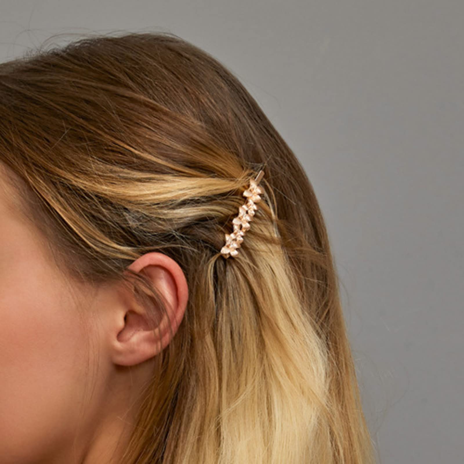 Aneneiceera Boho Butterfly Hair Clip Barrette Fashion Gold Butterfly Hair Pin Hair Barrette French Hair Bobby Pins Decorative Daily Wearing Hair Clamps Wedding Hair Accessories for Women and Girls