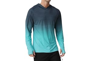 APTRO Men's Hoodie UPF 50+ Long Sleeve Shirts Sun Protection Rash Guard Shirts Outdoor UV SPF Hiking Fishing Shirts for Men
