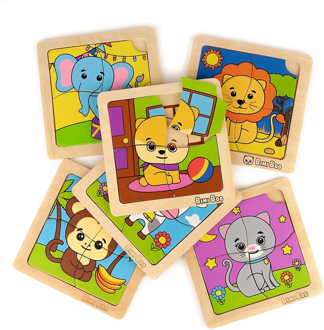 2 year old doing puzzles