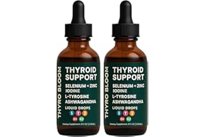 YLOTRE Actora Thyroid Support Liquid Drops - Kindled Thyroid Support for Women with Selenium, Zinc, Iodine, L-Tyrosine and Multivitamin for Hormonal Balance, Gut Health, Mood, Sleep Support - 120mL (2)