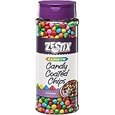Rainbow Candy Coated Chips – 10oz (283g) Resealable Bottle – Colorful Candy-Shell Chocolate Chips for Baking, Decorating, Coo