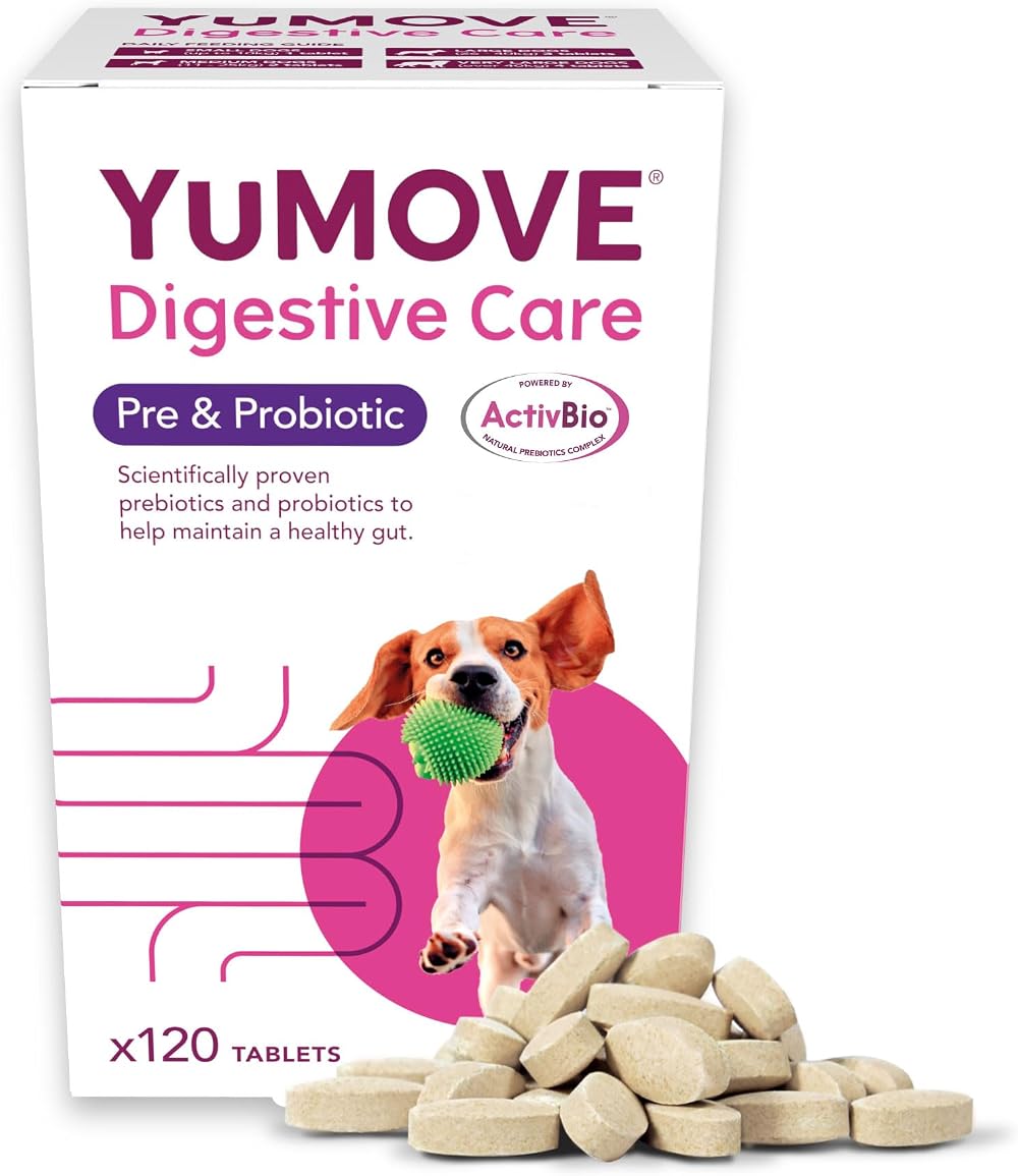 YuMOVE Digestive Care Dog Pre and Probiotics Supplement 120 Tablets