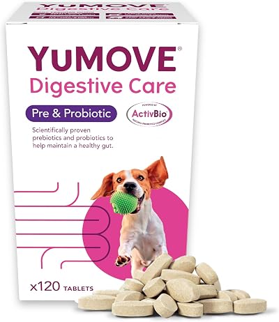 YuMOVE Digestive Care Dog Pre and Probiotics Supplement 120 Tablets