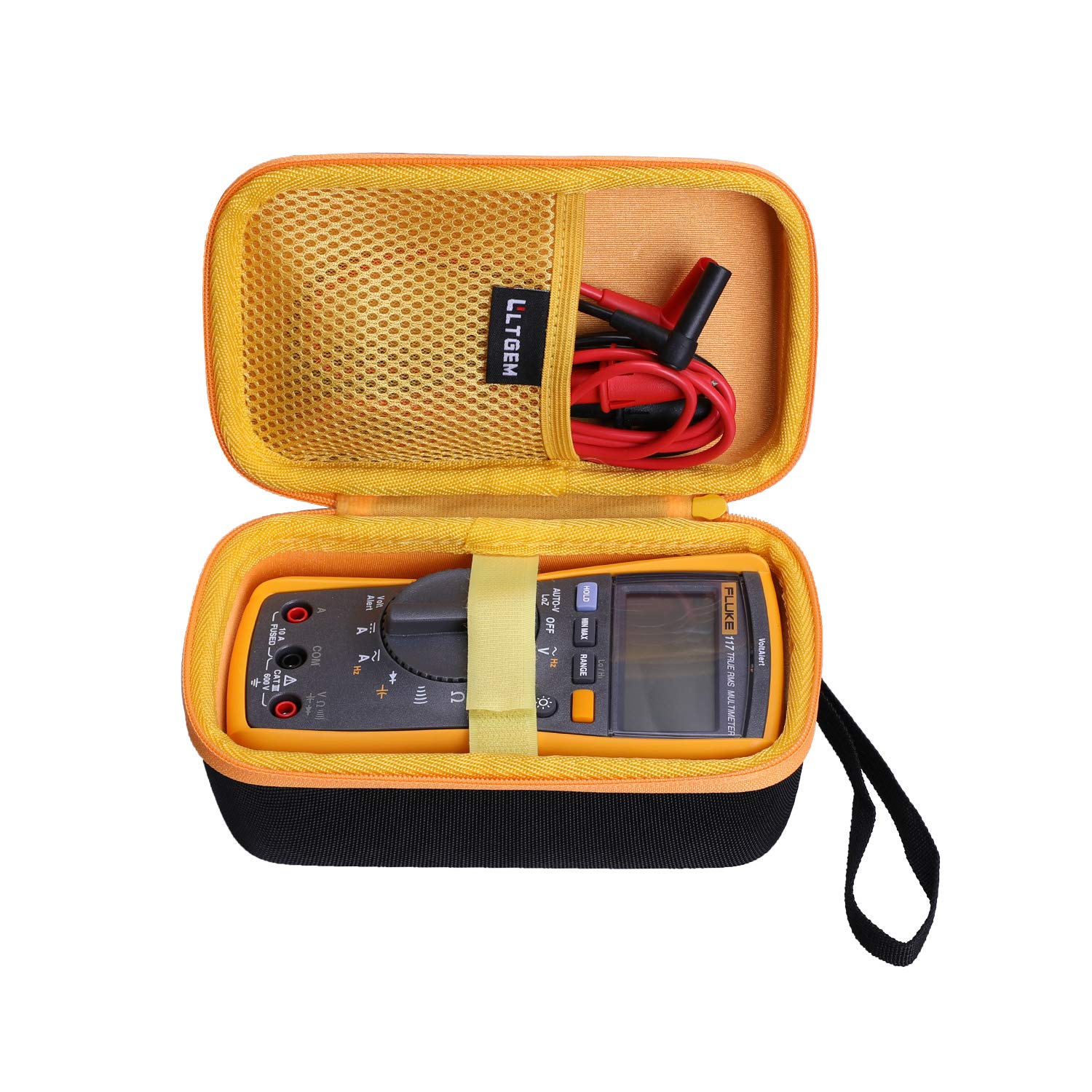 LTGEM Hard Case for Fluke 117/115/116/114/113 Electricians True RMS Multimeter with Accessories -Carrying Storage Bag