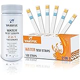 Vansful 2 in 1 Chlorine & pH Hot tub Test Strips - 100 Counts, Pool and Spa Testing kit