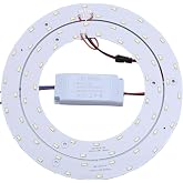 Ledy 33w 9.84 Inch 3630lm 5730 SMD Led Ceiling Light Fixtures Replacement Panel Retrofit Board Light Bulb Replace Incandescent Fluorescent Bulb Round Tube (White)
