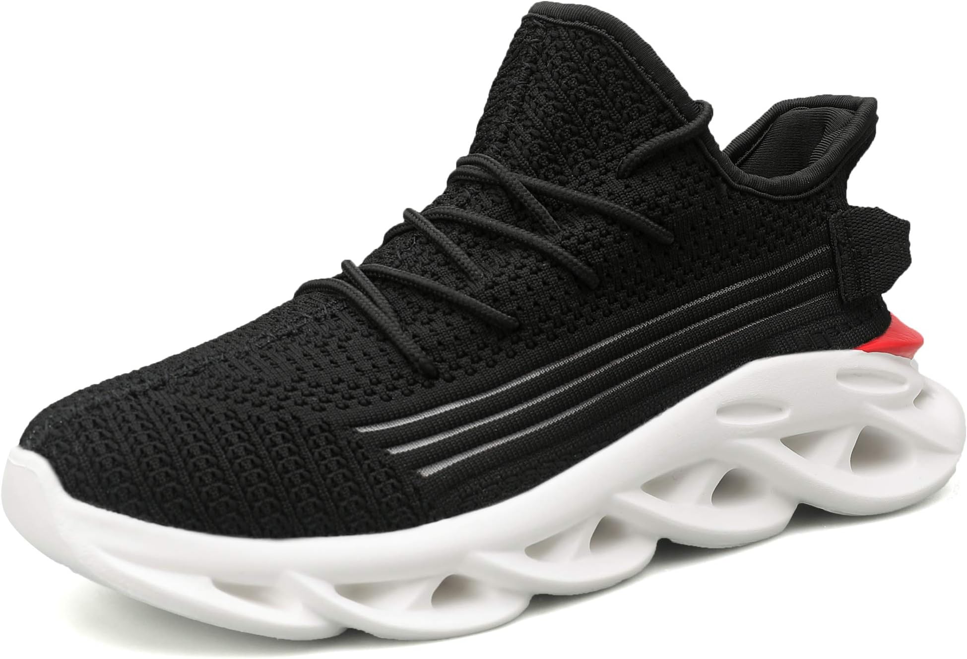 MAFEKE Women's Blade Athletic Walking Shoes Sock Slip On Elasticity Memory Foam Non Slip Running Tennis Sneakers US5.5-10