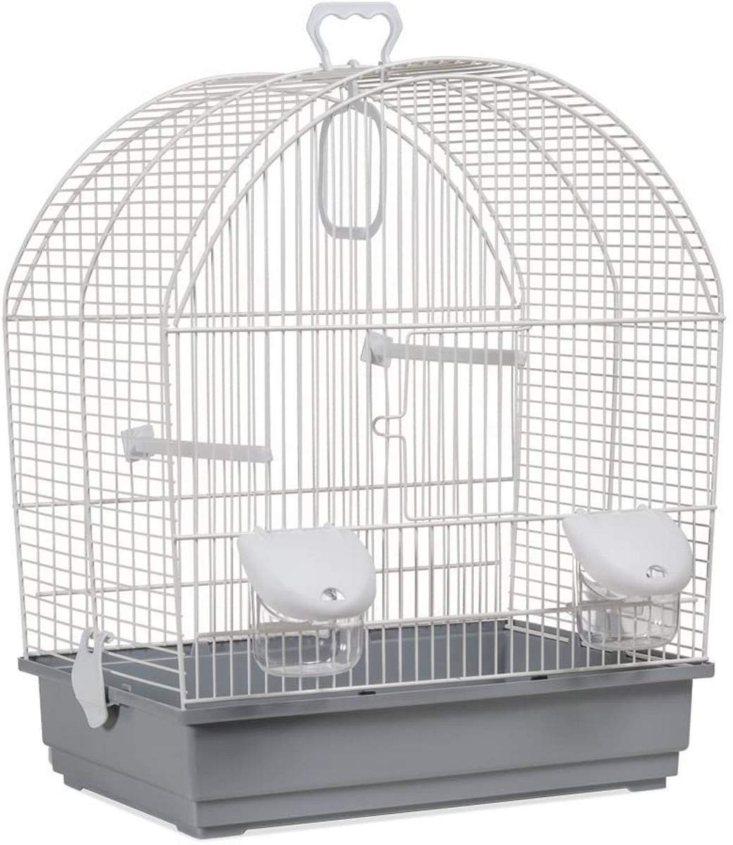 Voltrega Mirabel Bird Cage in with Pink Base, 41 x 25½ x 48 cm
