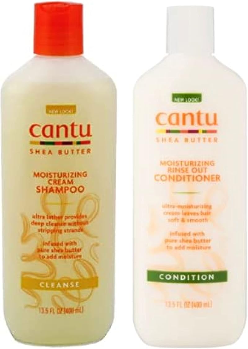 Cantu Moisturizing Cream Shampoo & Conditioner Set 13.5oz Shea Butter Hair Care