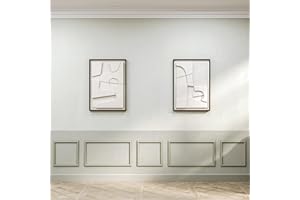 Birdeco Peel and Stick Wall Molding Kit, Ready to Assemble Wainscoting Panels, Pre-Cut Molding Trim for Home and Office Inter