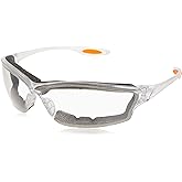 MCR Safety Glasses LW310AF Law 3 Clear Polycarbonate Lenses with UV Protection & Anti-Fog Coating, Bayonet Temple, 1 Pair