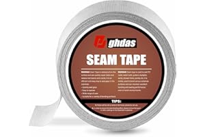 BGHDAS Peel and Stick Seam Tape, Repair Leaks and Restores Roof Seams and Tears, Used for Bonding Metal, Wood, EPDM, Fiberglass, and Tiles, Efficient to Use, 2 Inch x 50 Feet Roll（1 Piece）